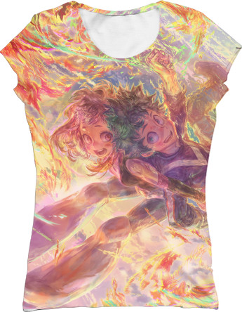 Women's T-Shirt 3D - Моя геройская академия /Boku no Hero Academia - Mfest