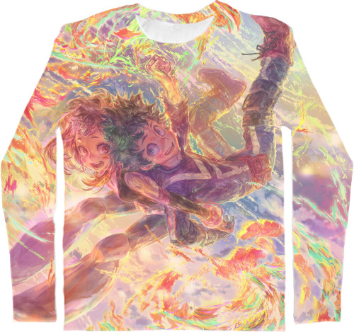 Men's Longsleeve Shirt 3D - Моя геройская академия /Boku no Hero Academia - Mfest