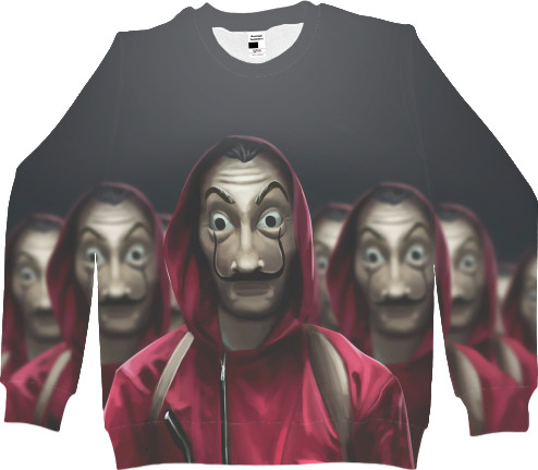 Women's Sweatshirt 3D - Бумажный дом 4 - Mfest