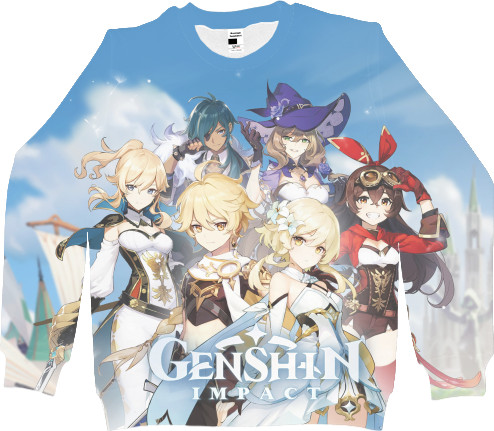 Women's Sweatshirt 3D - Genshin Impact 3 - Mfest