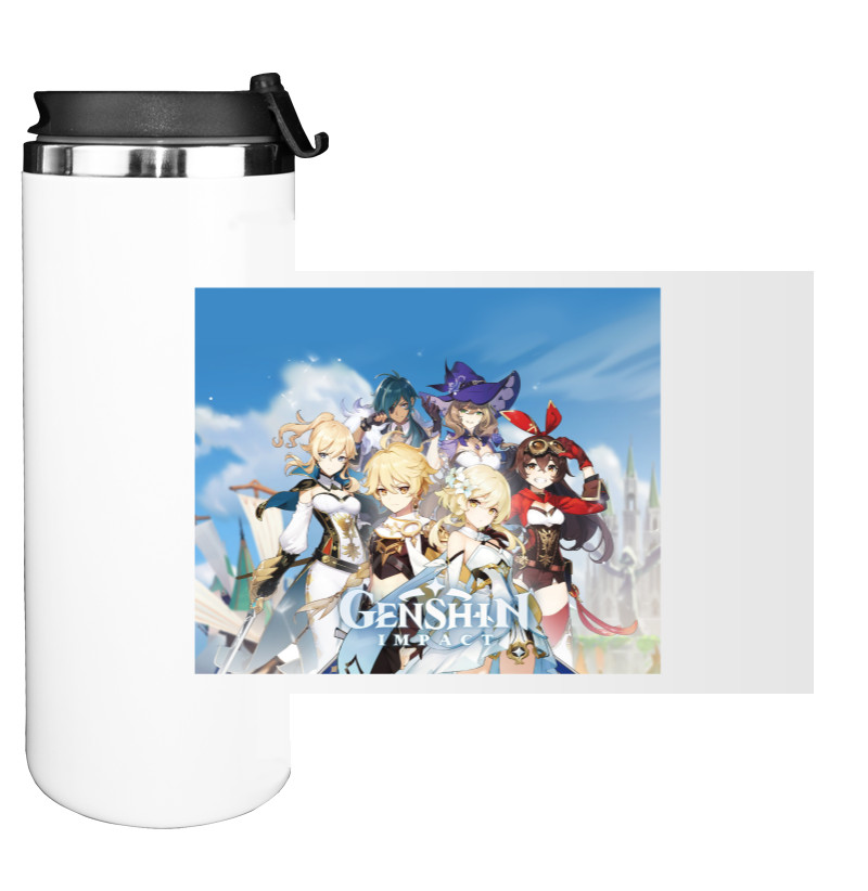 Water Bottle on Tumbler - Genshin Impact 3 - Mfest