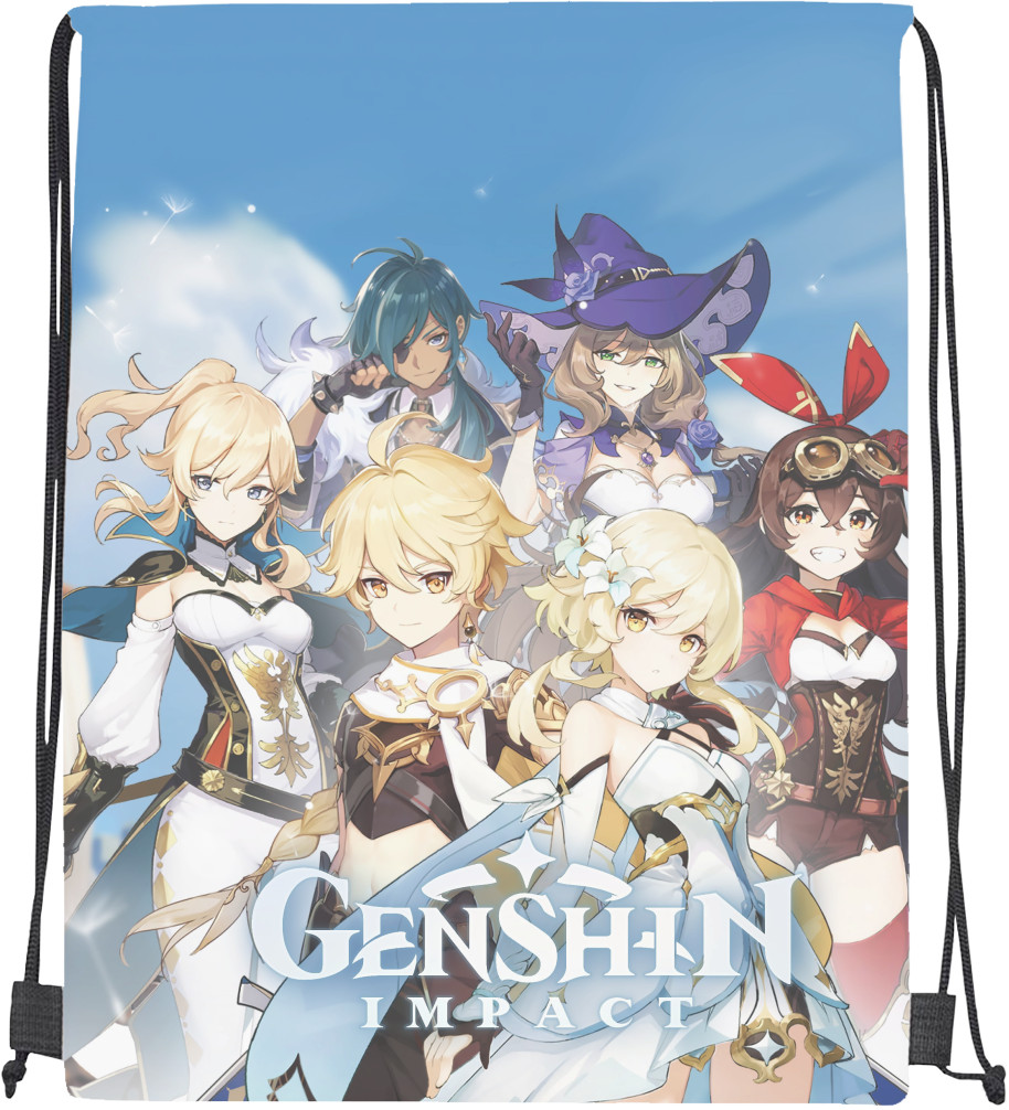 Drawstring Bag - Genshin Impact 3 - Mfest