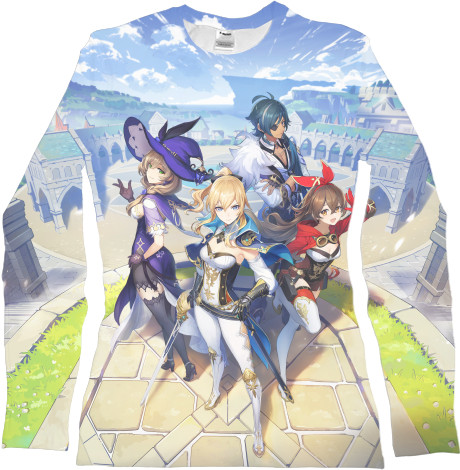 Women's Longsleeve Shirt 3D - Genshin Impact 2 - Mfest