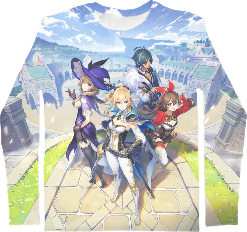 Kids' Longsleeve Shirt 3D - Genshin Impact 2 - Mfest