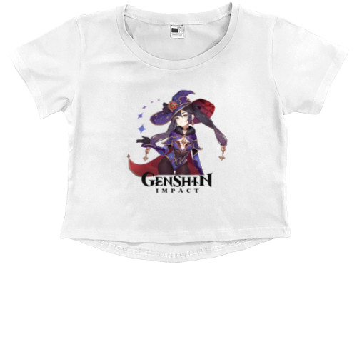 Kids' Premium Cropped T-Shirt - Genshin Impact - Mfest