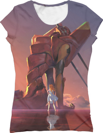 Women's T-Shirt 3D - Evangelion / Евангелион 2 - Mfest