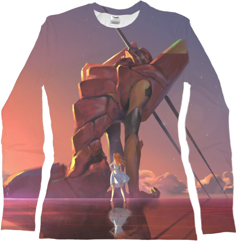 Women's Longsleeve Shirt 3D - Evangelion / Евангелион 2 - Mfest