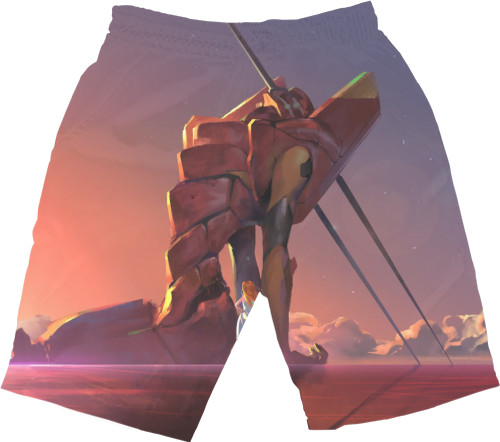 Men's Shorts 3D - Evangelion / Евангелион 2 - Mfest