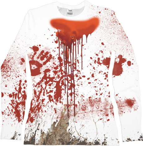 Women's Longsleeve Shirt 3D - Halloween / Хэллоуин 7 - Mfest