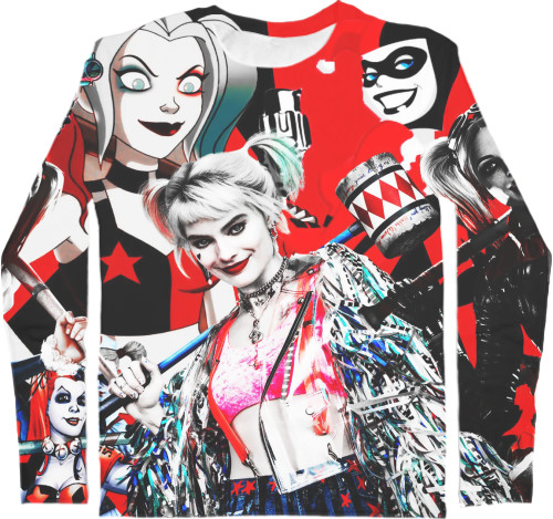 Men's Longsleeve Shirt 3D - Харли Квинн / Harley Quinn - Mfest