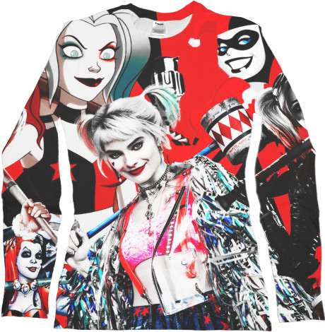 Women's Longsleeve Shirt 3D - Харли Квинн / Harley Quinn - Mfest