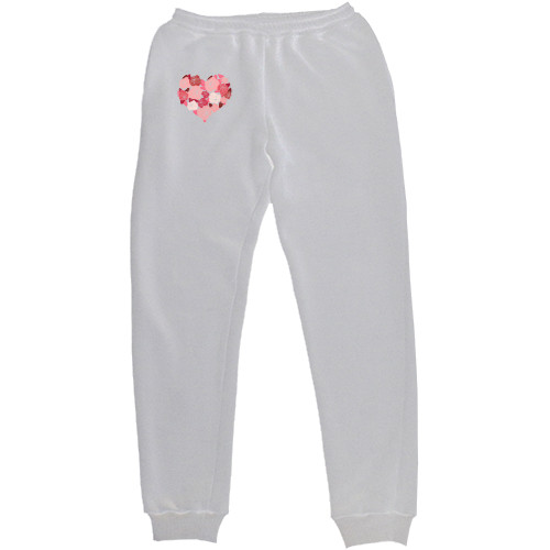 Women's Sweatpants - Heart of roses - Mfest