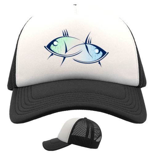 Trucker Cap - Fish. Zodiac sign - Mfest