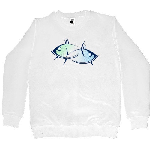 Women's Premium Sweatshirt - Fish. Zodiac sign - Mfest