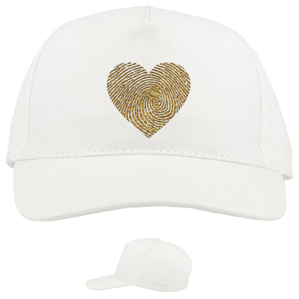 Baseball Caps - 5 panel - Golden heart, fingerprint - Mfest