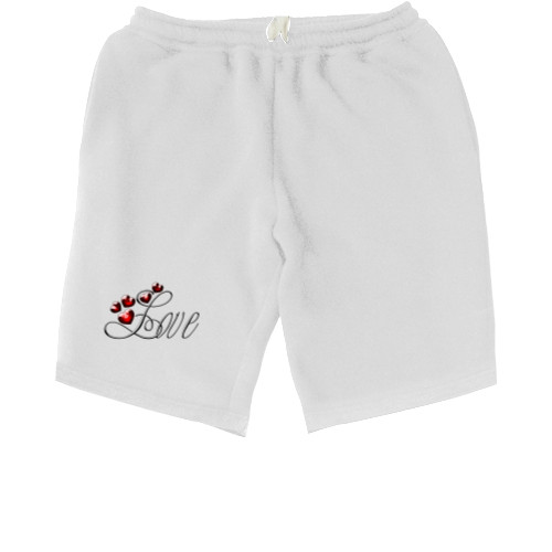 Men's Shorts - LOVE with heart - Mfest