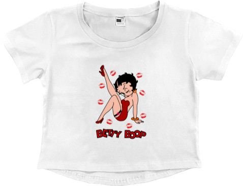 Women's Cropped Premium T-Shirt - BETTY BOOP - Mfest