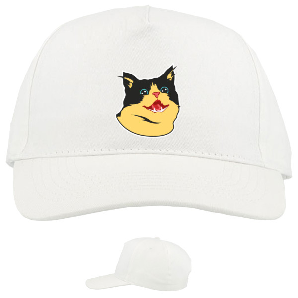 Baseball Caps - 5 panel - CARTOON CAT (SMILE) - Mfest