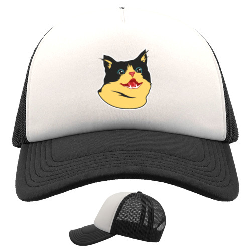 Trucker Cap - CARTOON CAT (SMILE) - Mfest