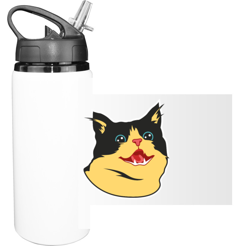 Sport Water Bottle - CARTOON CAT (SMILE) - Mfest