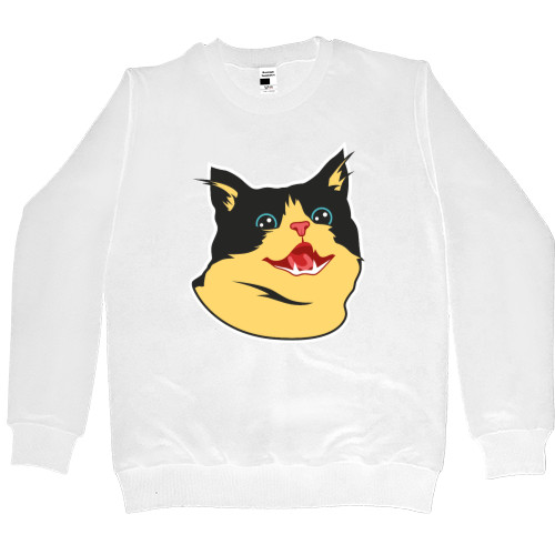 Women's Premium Sweatshirt - CARTOON CAT (SMILE) - Mfest