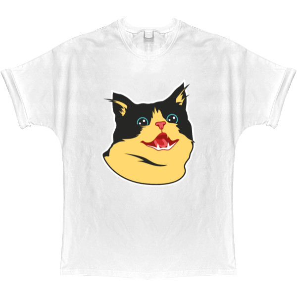 T-shirt Oversize - CARTOON CAT (SMILE) - Mfest