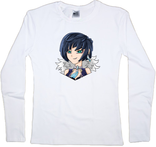 Women's Longsleeve Shirt - yelan genshin impact 5 - Mfest