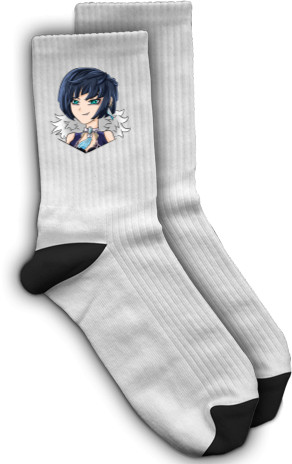 Socks - yelan genshin impact 5 - Mfest