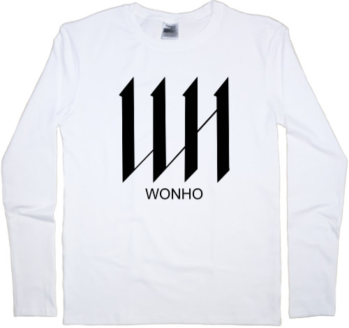 Футболка з Довгим Рукавом Чоловіча - wonho logo 3 - Mfest