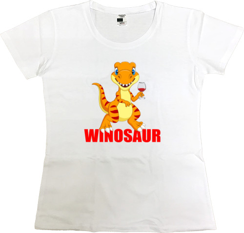 Women's Premium T-Shirt - WINOSAUR - Mfest