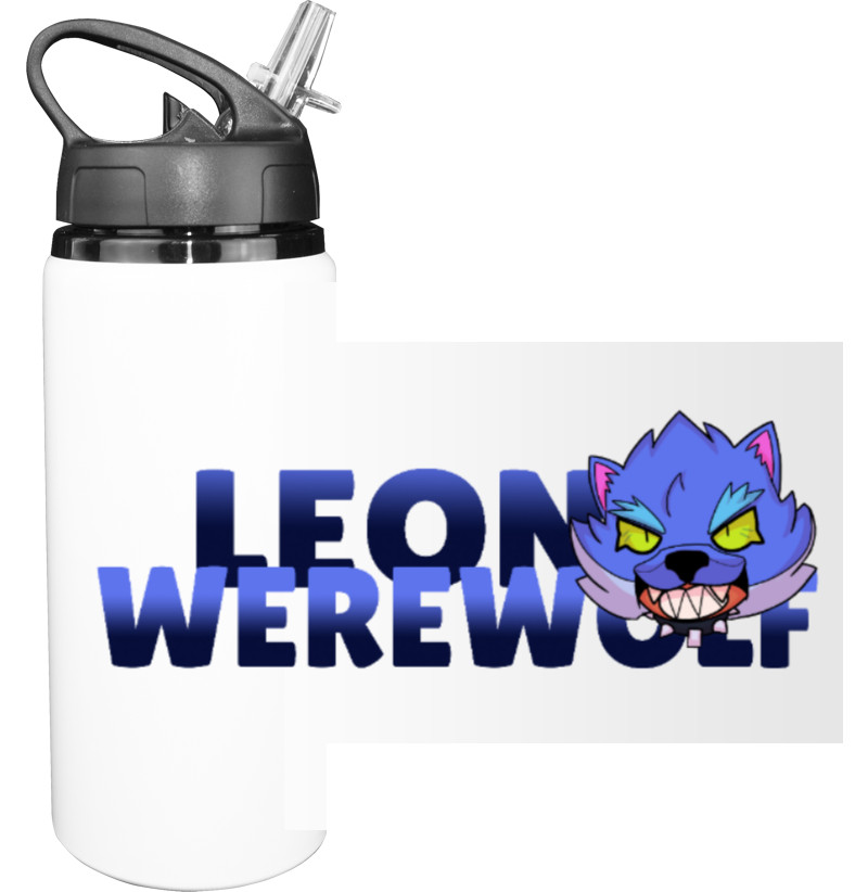 Пляшка для води - werewolf leon face - Mfest