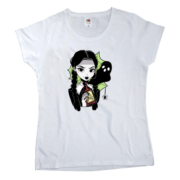 Women's T-shirt Fruit of the loom - Wednesday Addams 6 - Mfest