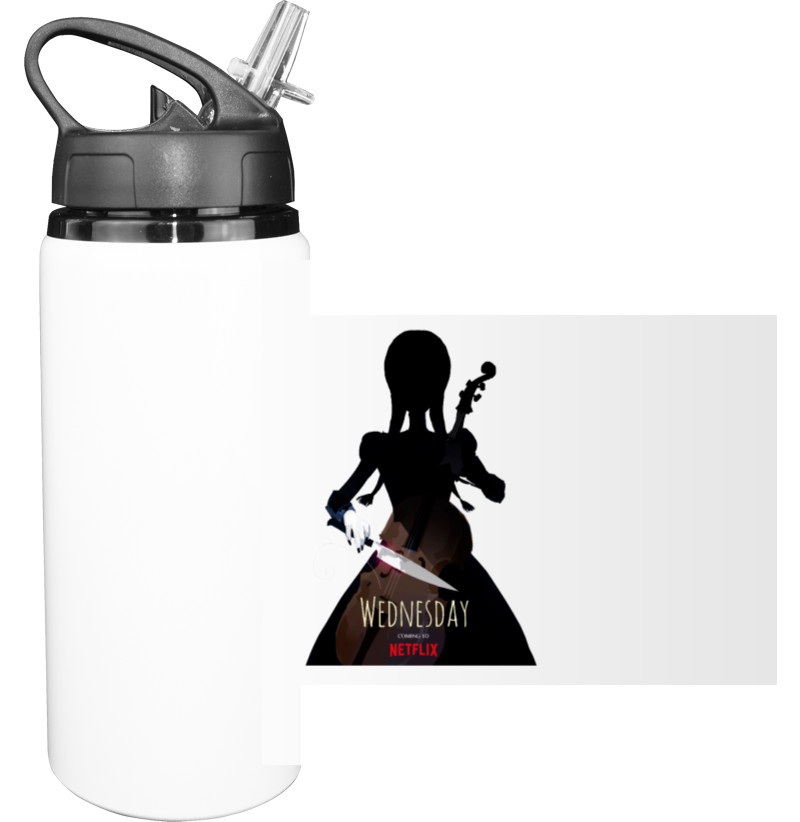 Sport Water Bottle - Wednesday Addams 2 - Mfest