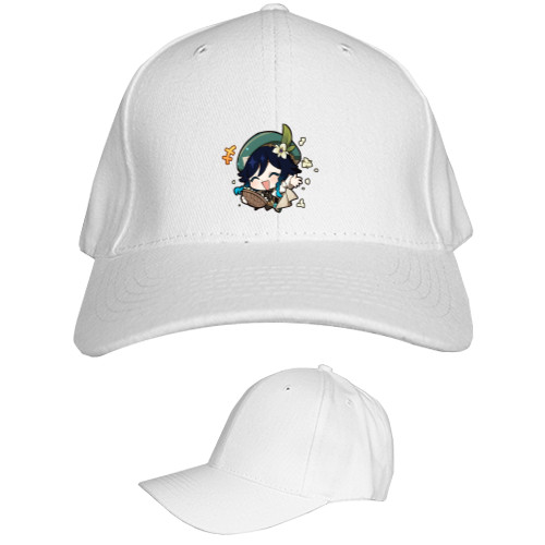 Kids' Baseball Cap 6-panel - venti genshin impact chibi - Mfest