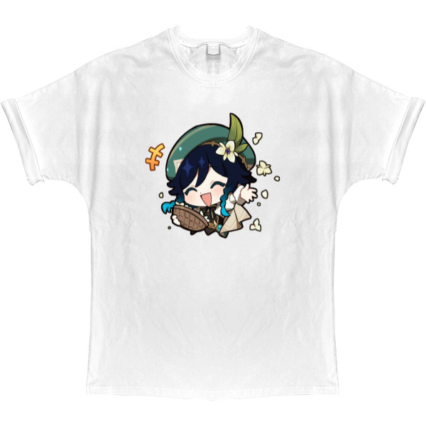 T-shirt Oversize - venti genshin impact chibi - Mfest