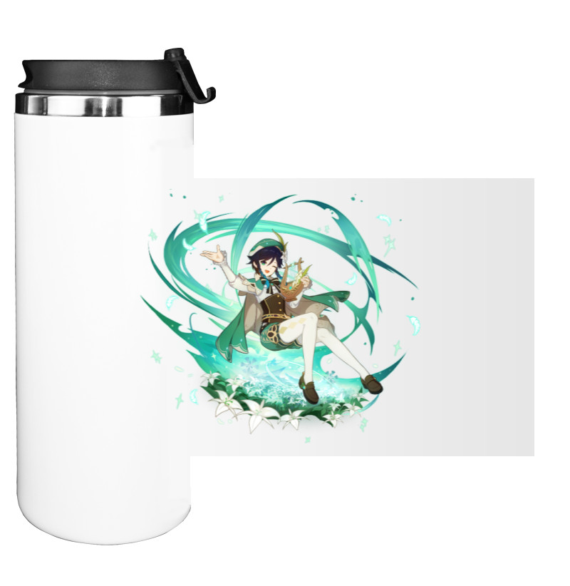 Water Bottle on Tumbler - venti from genshin impact 2 - Mfest