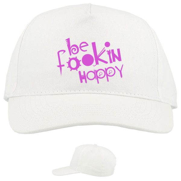 Baseball Caps - 5 panel - be happy - Mfest