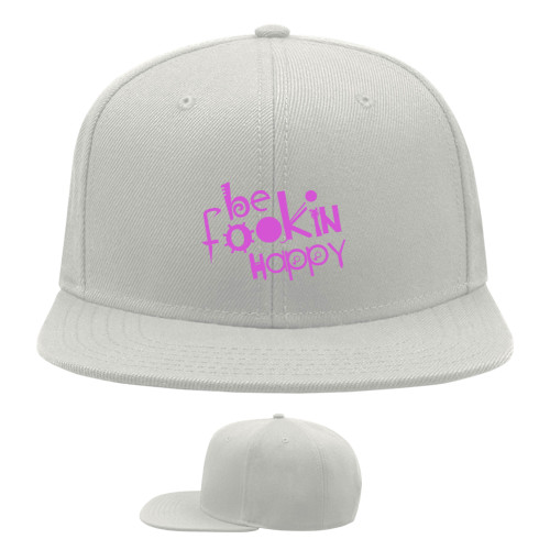 Snapback Baseball Cap - be happy - Mfest