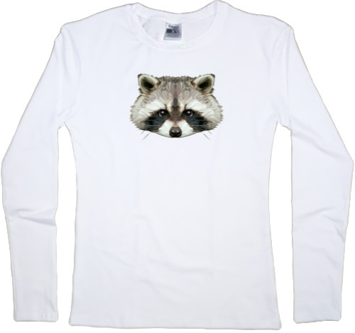 Women's Longsleeve Shirt - raccoon - Mfest