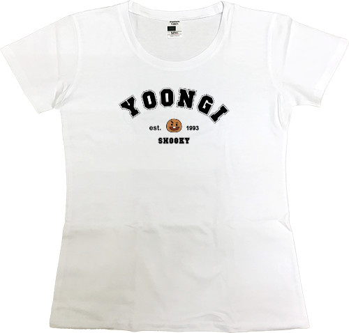 Women's Premium T-Shirt - yoongi bts - Mfest