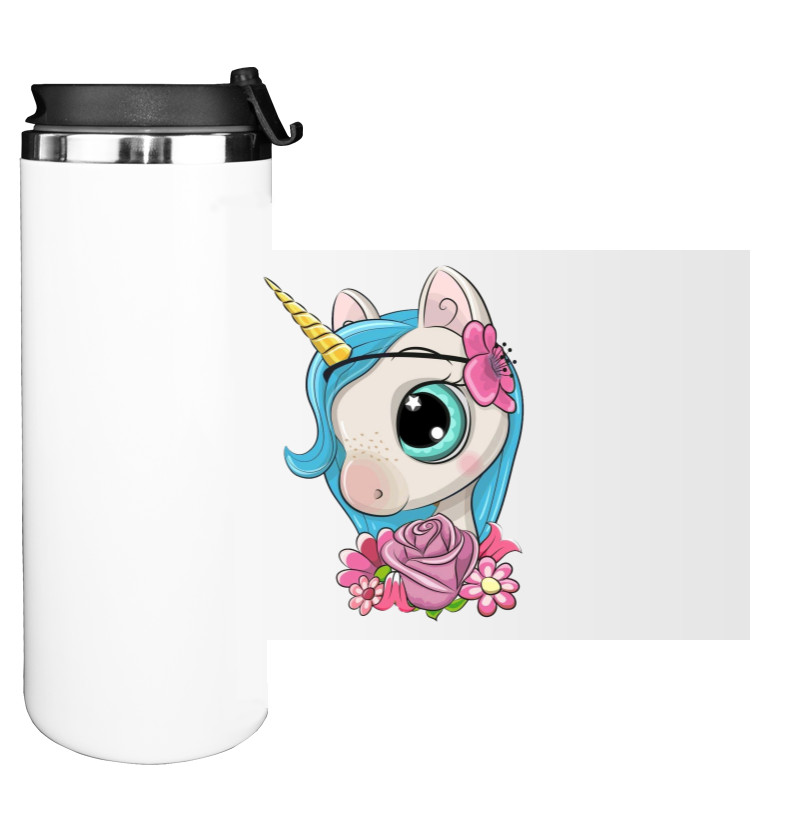 Water Bottle on Tumbler - unicorn - Mfest