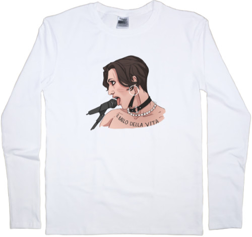 Kids' Longsleeve Shirt - Damiano with microphone - Mfest