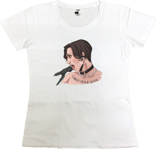 Women's Premium T-Shirt - Damiano with microphone - Mfest