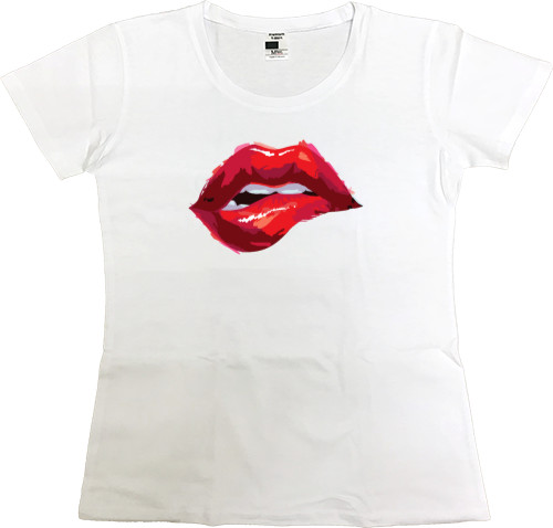 Women's Premium T-Shirt - LIPS 2 - Mfest