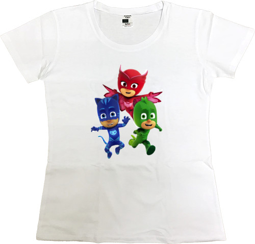 Women's Premium T-Shirt - masked heroes 2 - Mfest