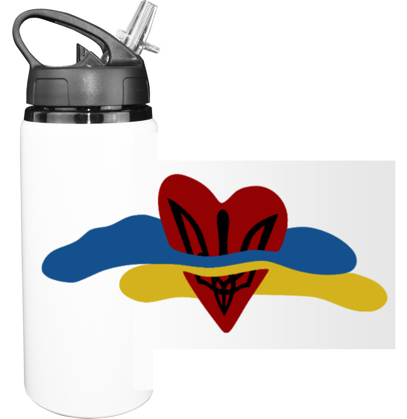 Sport Water Bottle - coat of arms at the heart - Mfest