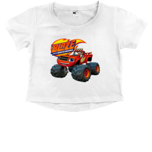 Kids' Premium Cropped T-Shirt - Flash and Wonder Machines - Mfest