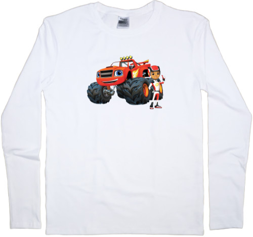 Men's Longsleeve Shirt - Blaze and Wonder Machines 4 - Mfest