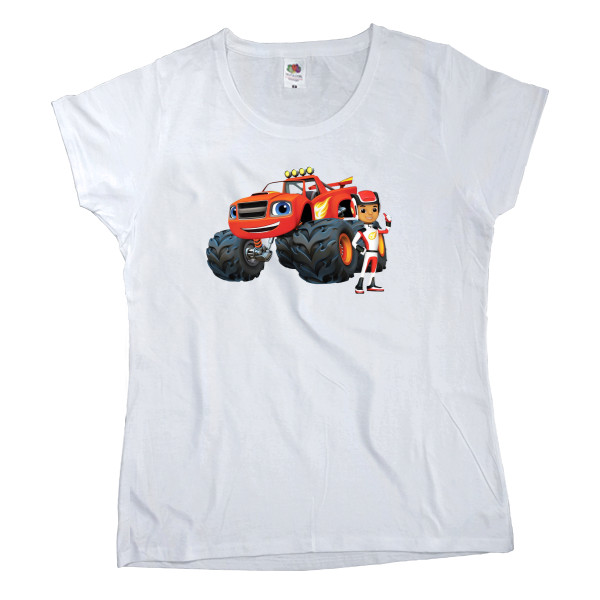 Women's T-shirt Fruit of the loom - Blaze and Wonder Machines 4 - Mfest