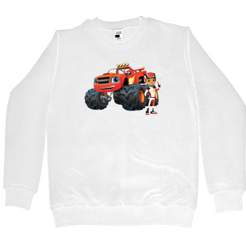 Women's Premium Sweatshirt - Blaze and Wonder Machines 4 - Mfest